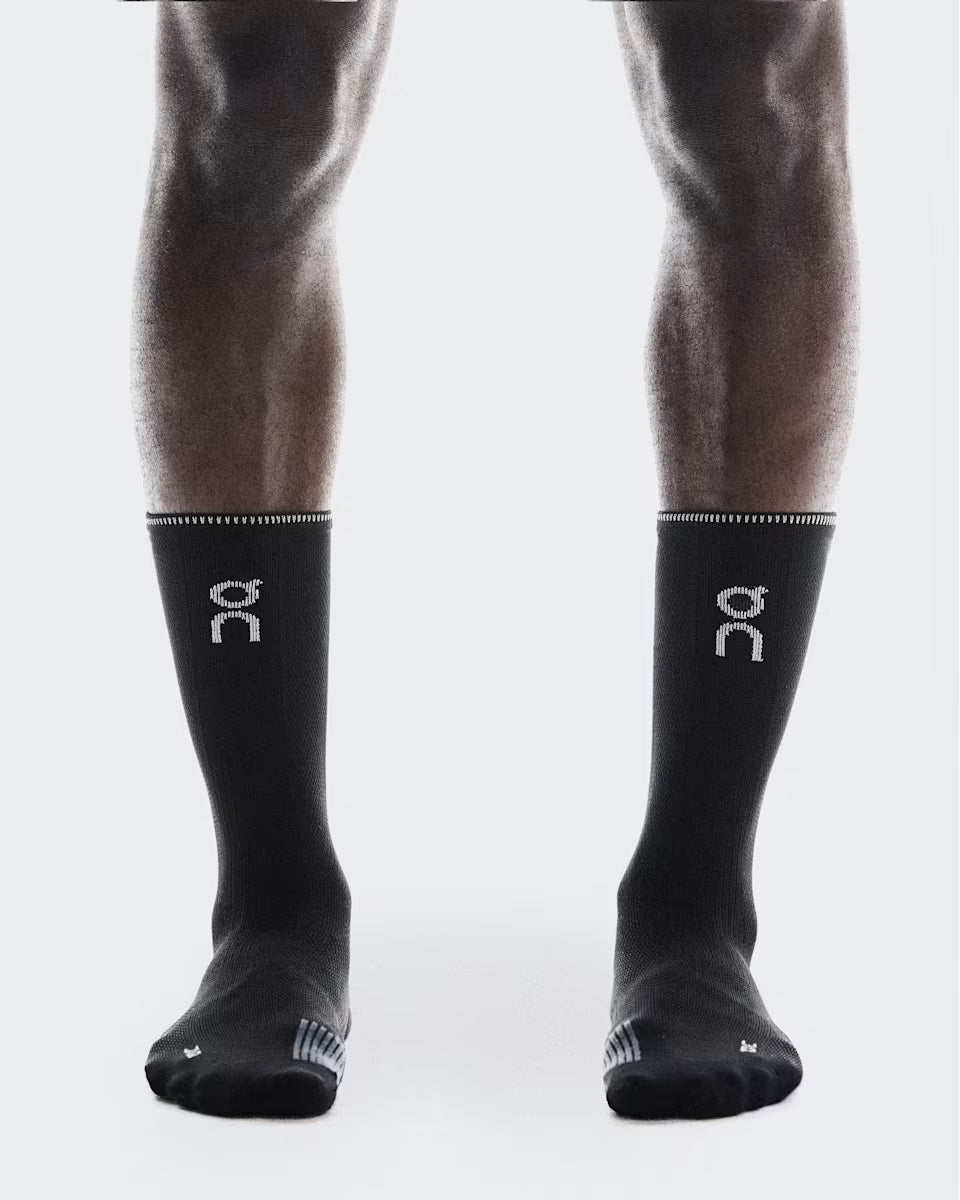 On Performance Run Sock High - Black/Eclipse